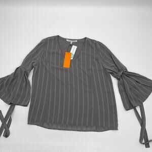 New COLLECTIVE CONCEPTS Shirt Florence Bell Sleeve Pullover Blouse Women Size S